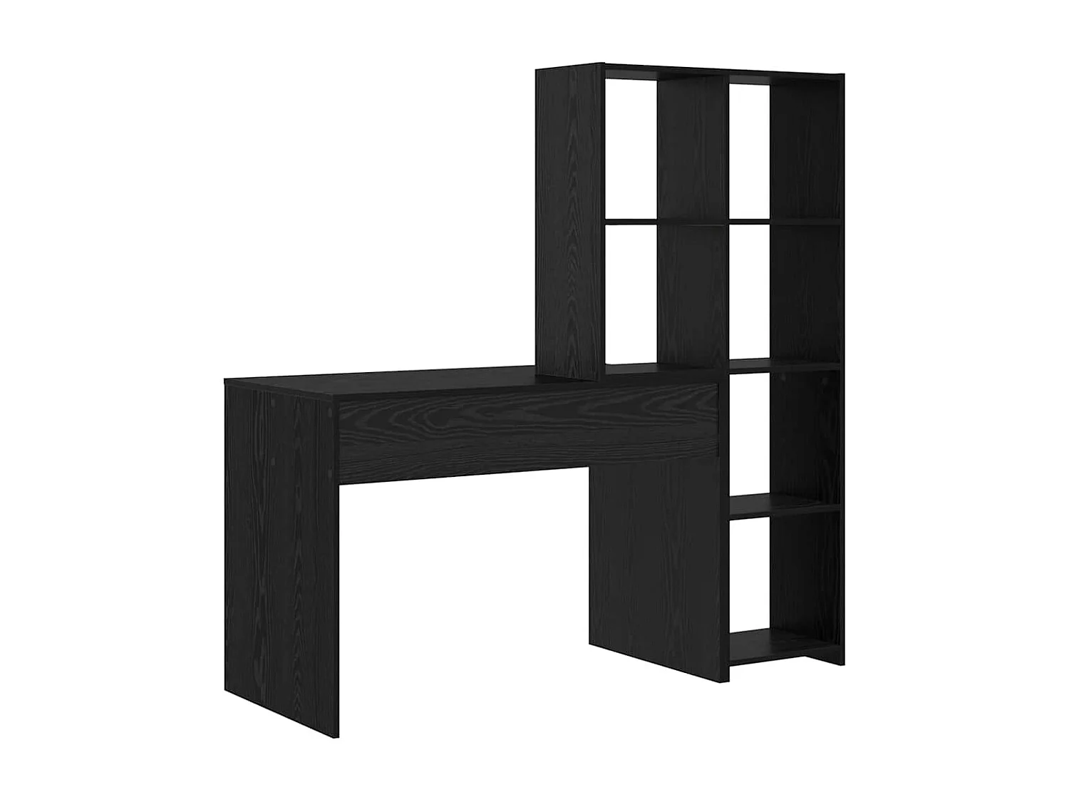 Bureau Chêne noir 138.5 x 55 x 143 cm Bois d'ingénierie