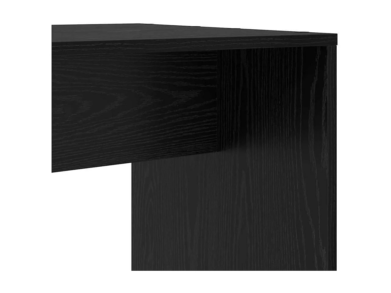 Bureau Chêne noir 138.5 x 55 x 143 cm Bois d'ingénierie