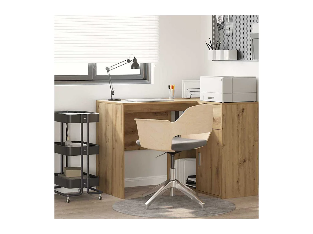 Bureau chêne artisanal 102 x 50 x 75 cm Bois d'ingénierie