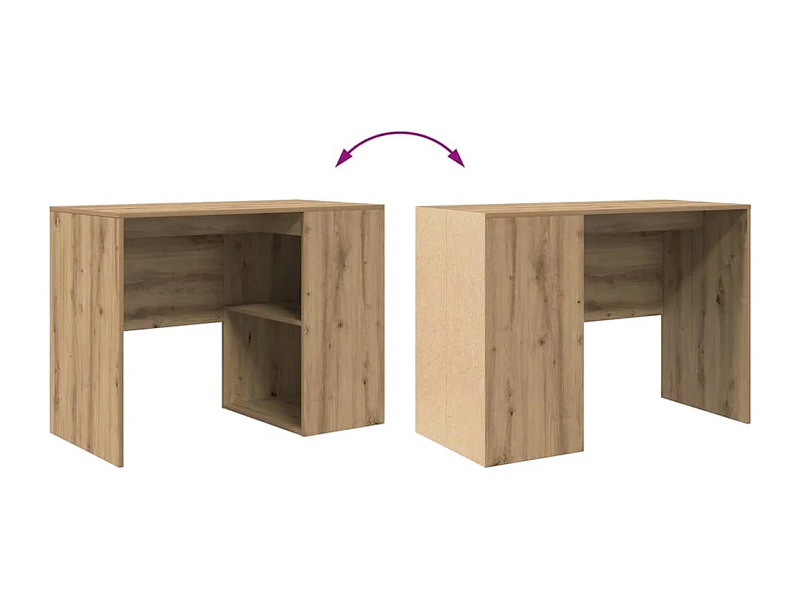 Bureau chêne artisanal 102 x 50 x 75 cm Bois d'ingénierie