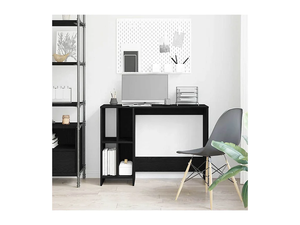 Bureau Chêne noir 102,5 x 35 x 75 cm Bois d'ingénierie