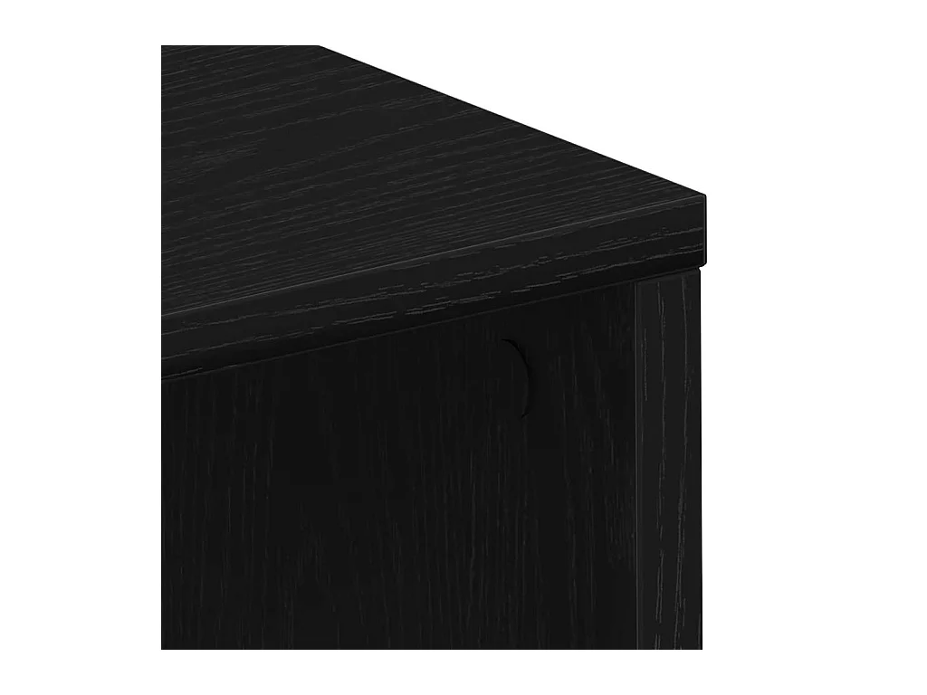 Bureau Chêne noir 102,5 x 35 x 75 cm Bois d'ingénierie
