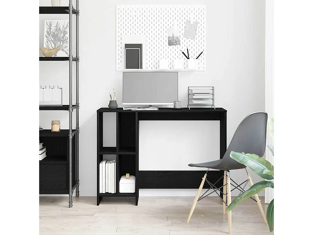 Bureau Chêne noir 102,5 x 35 x 75 cm Bois d'ingénierie