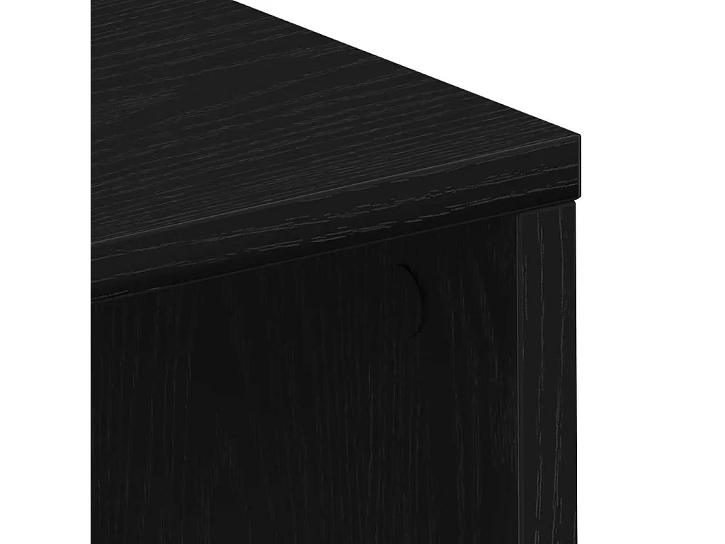 Bureau Chêne noir 102,5 x 35 x 75 cm Bois d'ingénierie