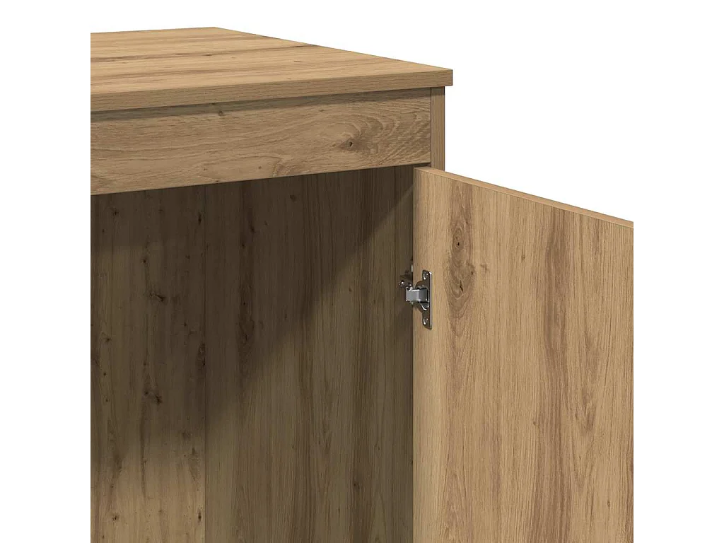 Bureau chêne artisanal 100x50x76 cm bois d'ingénierie