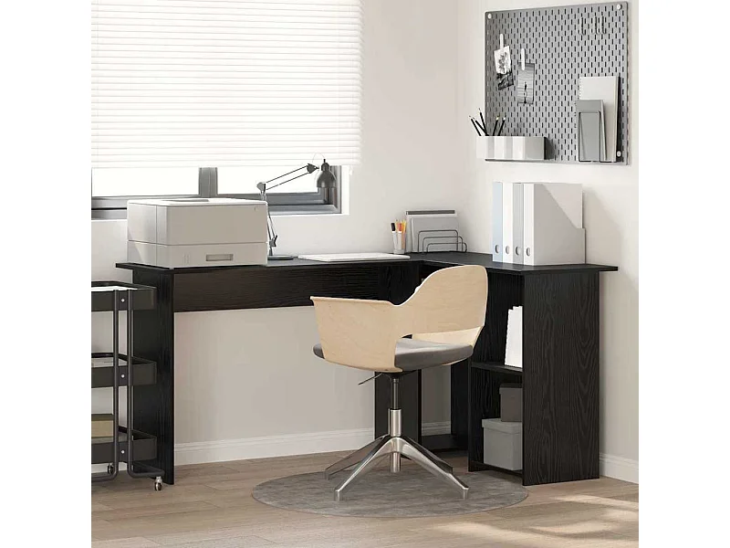 Bureau Chêne noir 142 x 102 x 73 cm Bois d'ingénierie