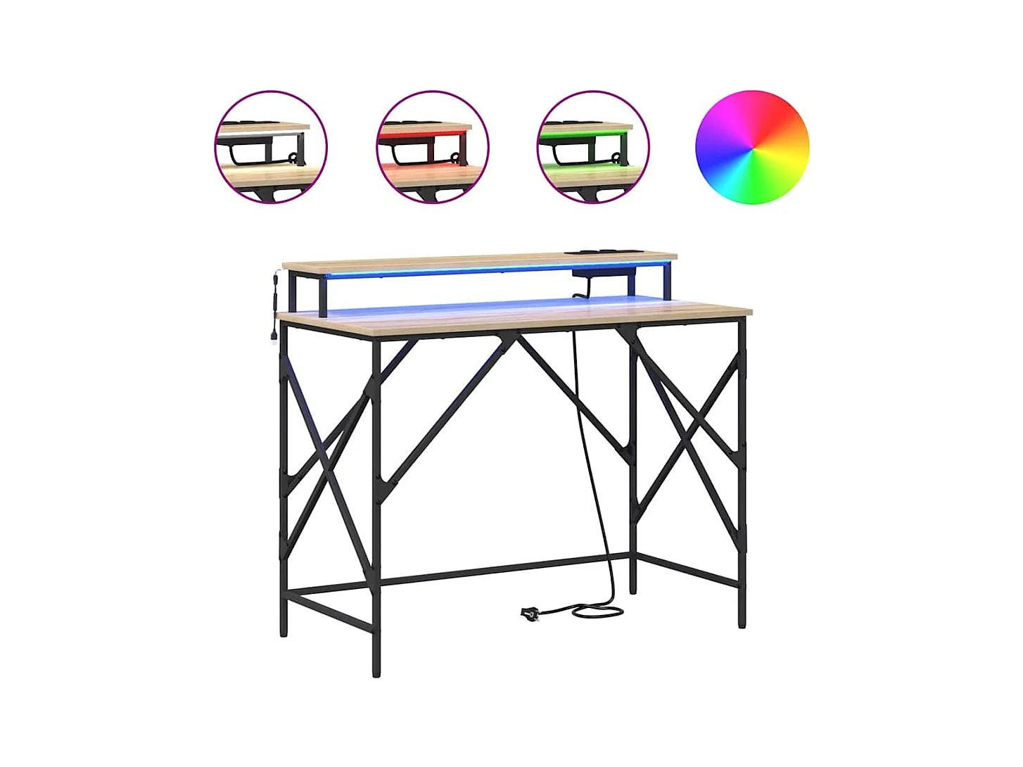 Bureau Chêne sonoma 100 x 50 x 86.5 cm Bois d'ingénierie