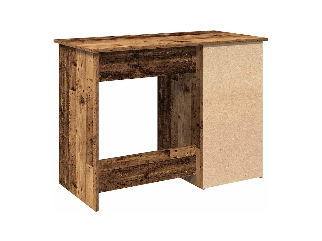 Bureau vieux bois 102x50x75 cm bois d'ingénierie