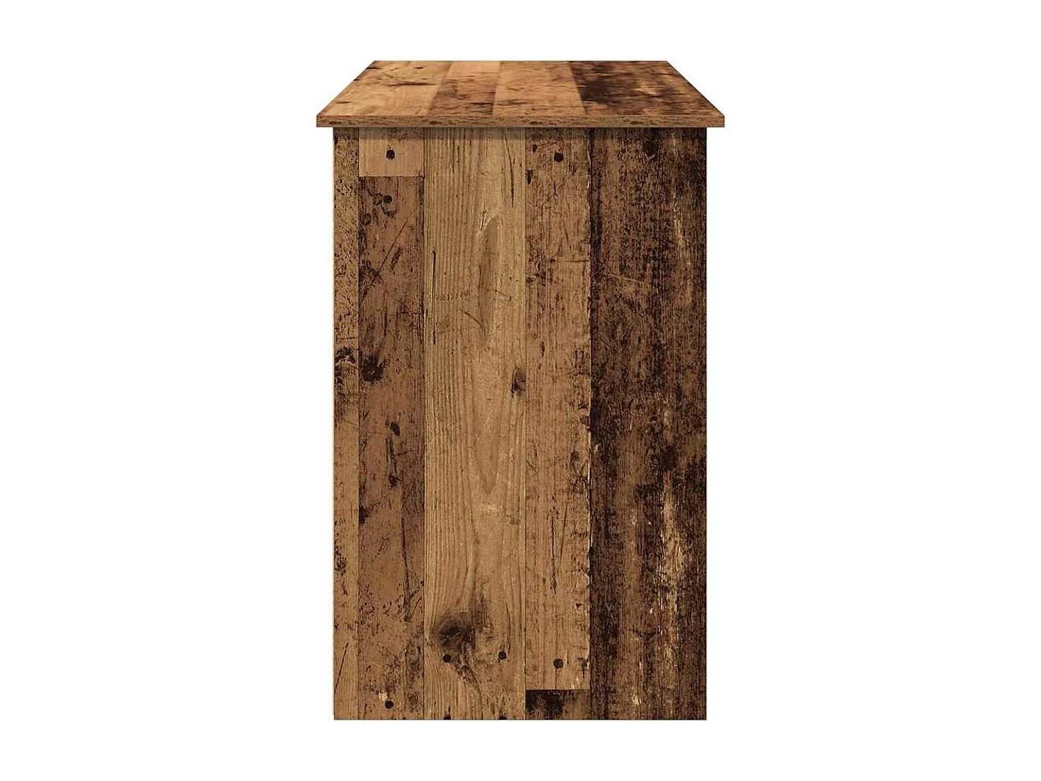Bureau vieux bois 102x50x75 cm bois d'ingénierie
