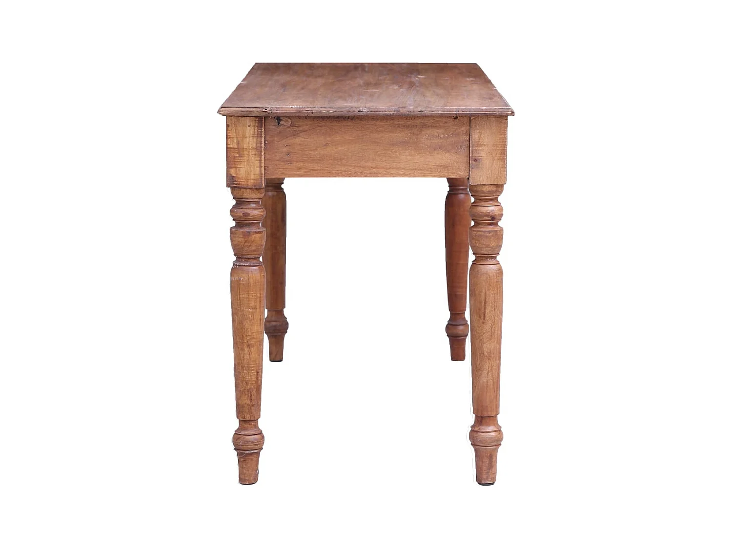 Escritorio con cajones madera maciza de caoba 117x57x75 cm