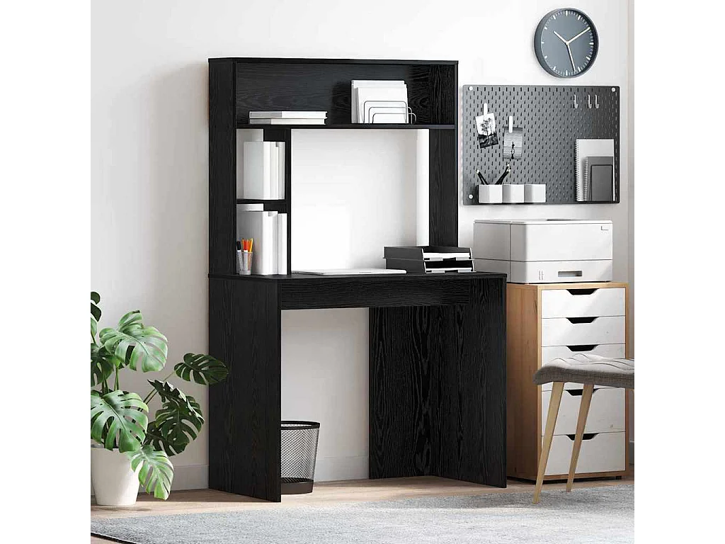 Bureau Chêne noir 91 x 50 x 149 cm Bois d'ingénierie