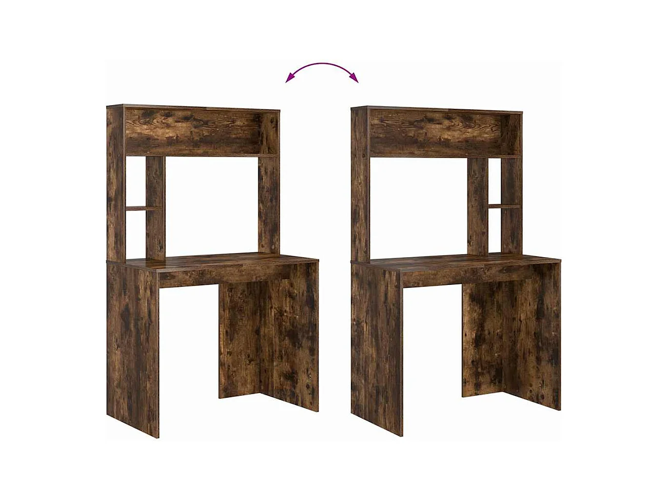 Bureau Chêne fumé 91 x 50 x 149 cm Bois d'ingénierie