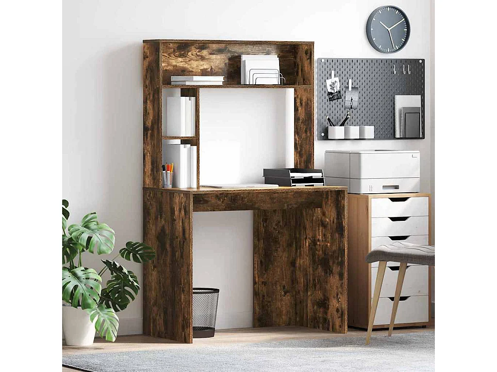 Bureau Chêne fumé 91 x 50 x 149 cm Bois d'ingénierie