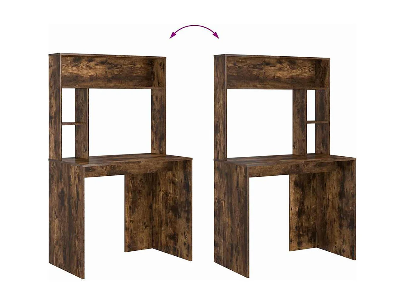 Bureau Chêne fumé 91 x 50 x 149 cm Bois d'ingénierie