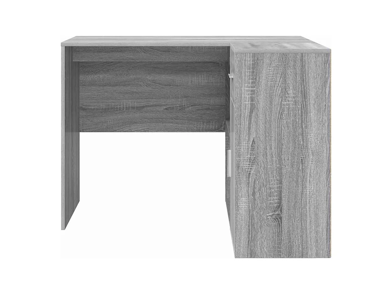 Bureau d'angle Sonoma gris 102 x 50 x 75 cm Bois d'ingénierie
