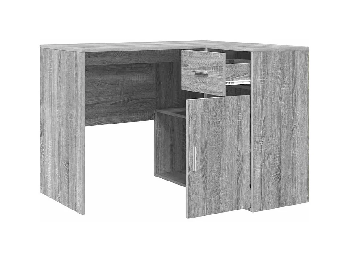 Bureau d'angle Sonoma gris 102 x 50 x 75 cm Bois d'ingénierie