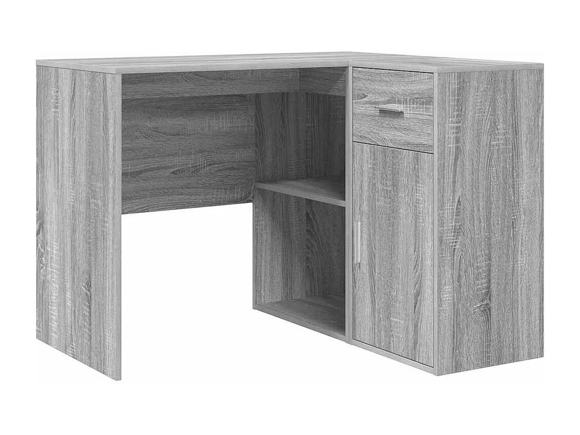 Bureau d'angle Sonoma gris 102 x 50 x 75 cm Bois d'ingénierie