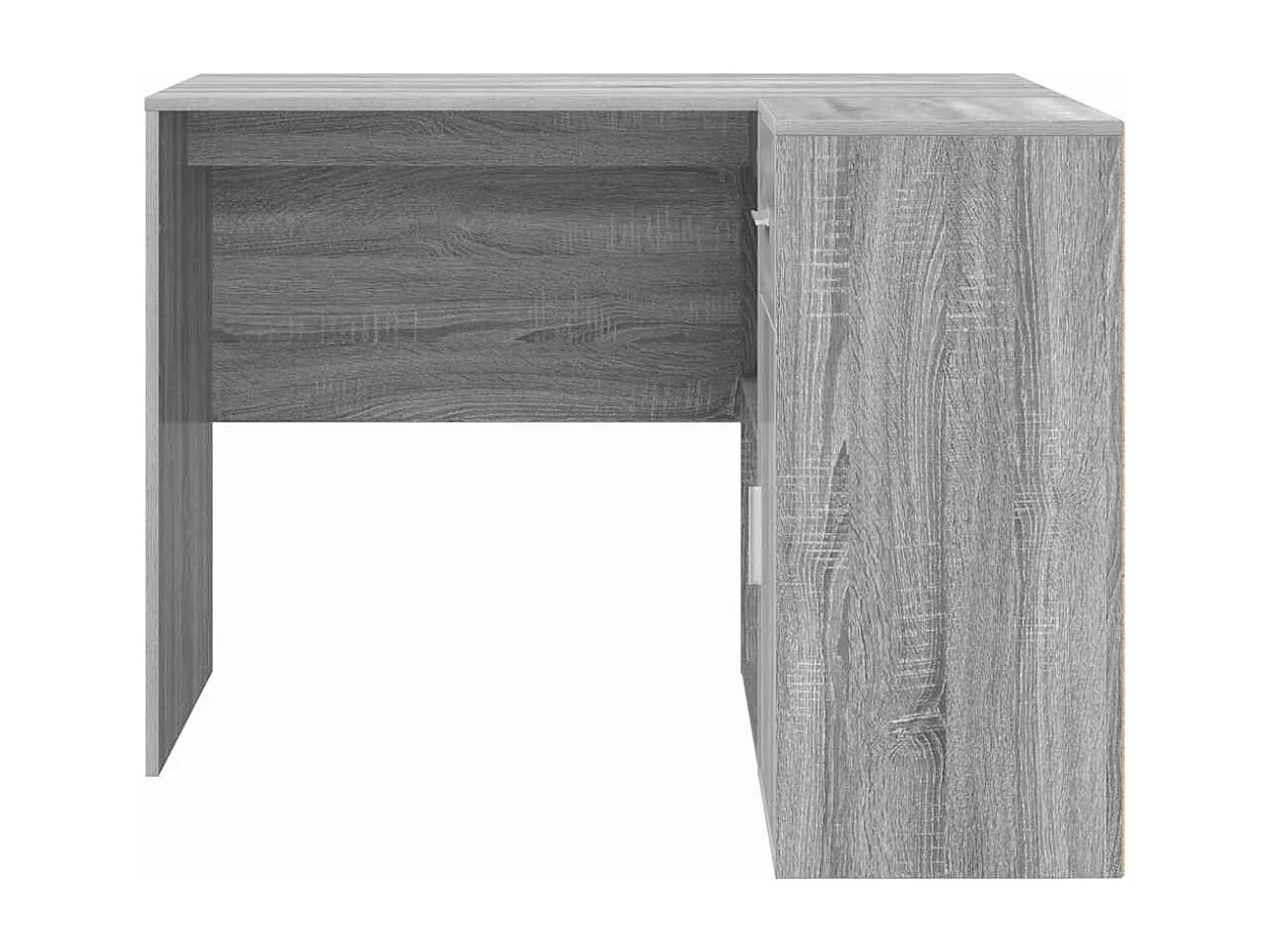 Bureau d'angle Sonoma gris 102 x 50 x 75 cm Bois d'ingénierie