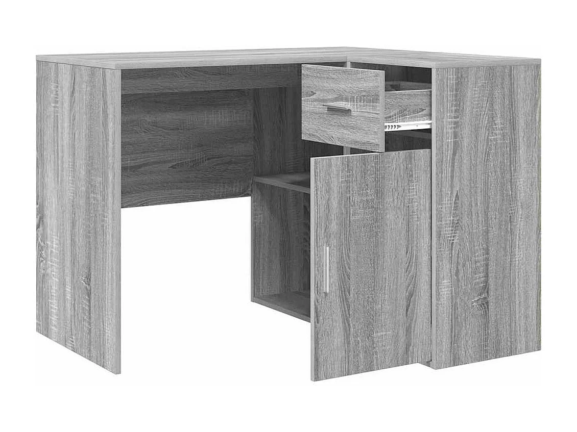 Bureau d'angle Sonoma gris 102 x 50 x 75 cm Bois d'ingénierie