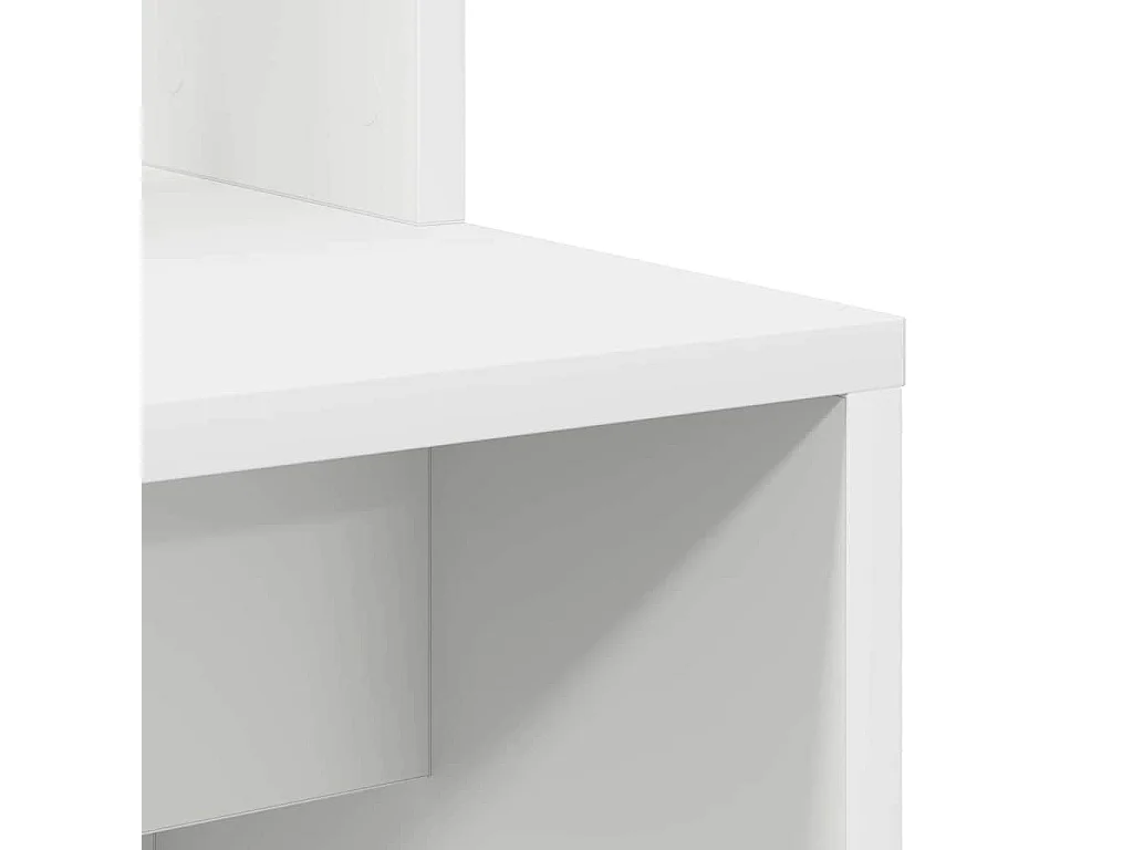 Bureau Blanc 78.5 x 37 x 154.5 cm Bois d'ingénierie