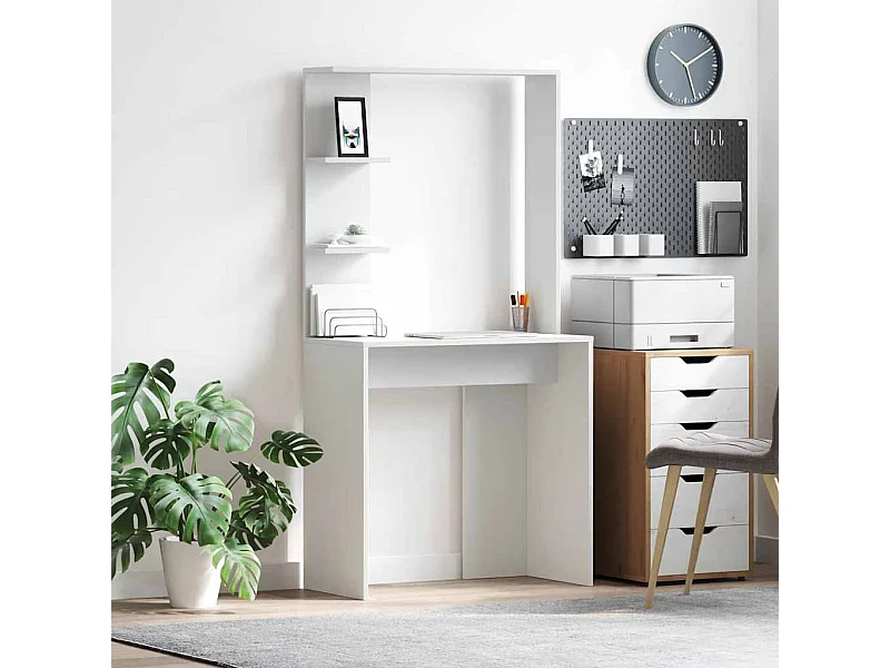 Mesa Branco 78.5 x 37 x 154.5 cm Madeira processada