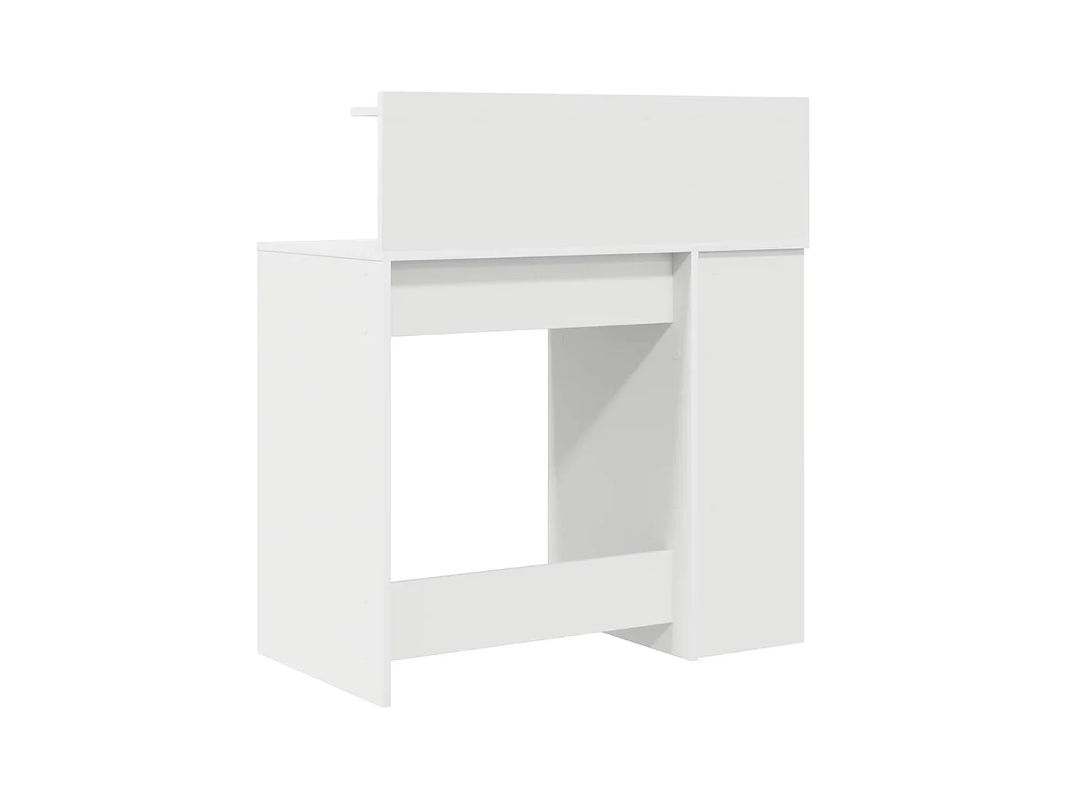 Bureau avec rangement avec étagère Blanc 90 x 48 x 101,5 cm