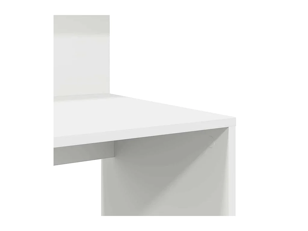 Bureau avec rangement avec étagère Blanc 90 x 48 x 101,5 cm