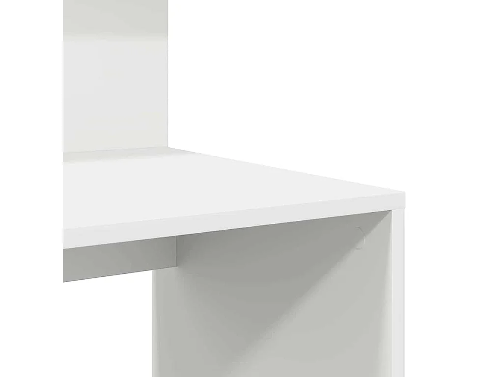 Bureau avec rangement avec étagère Blanc 90 x 48 x 101,5 cm