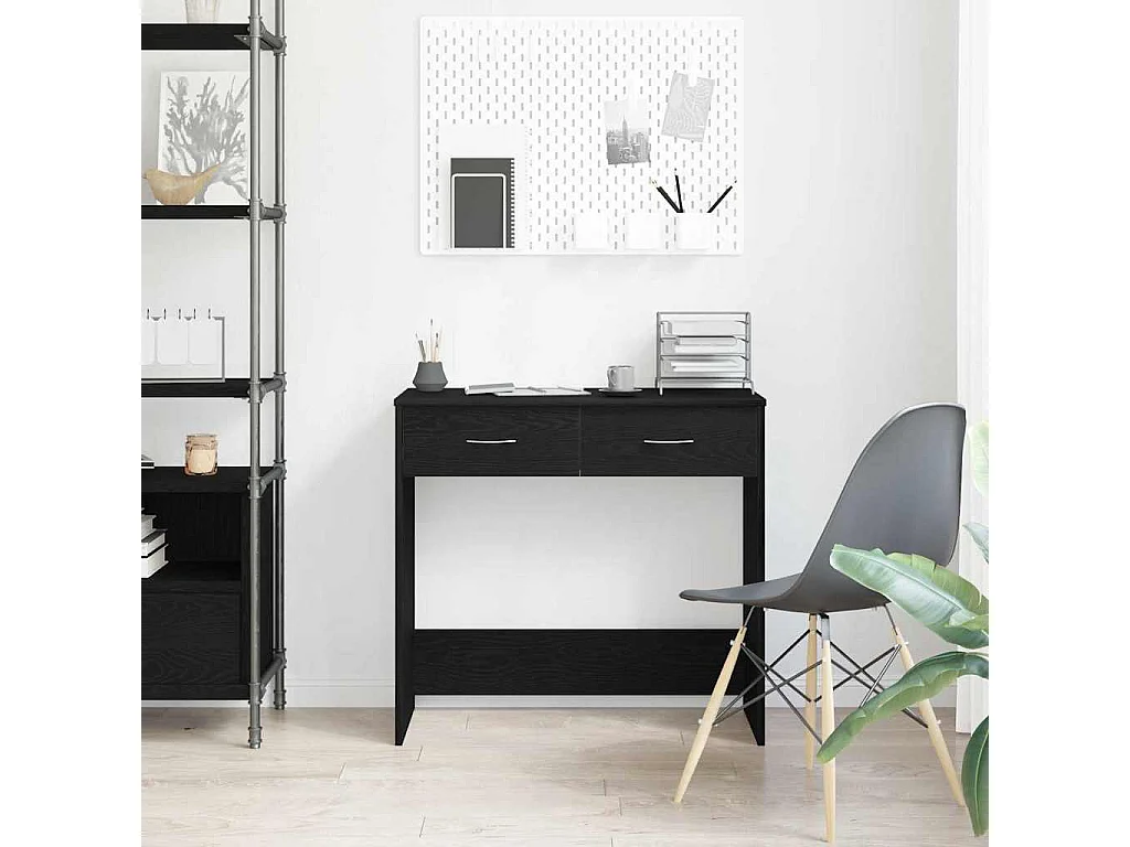 Bureau Chêne noir 80 x 40 x 75 cm Bois d'ingénierie