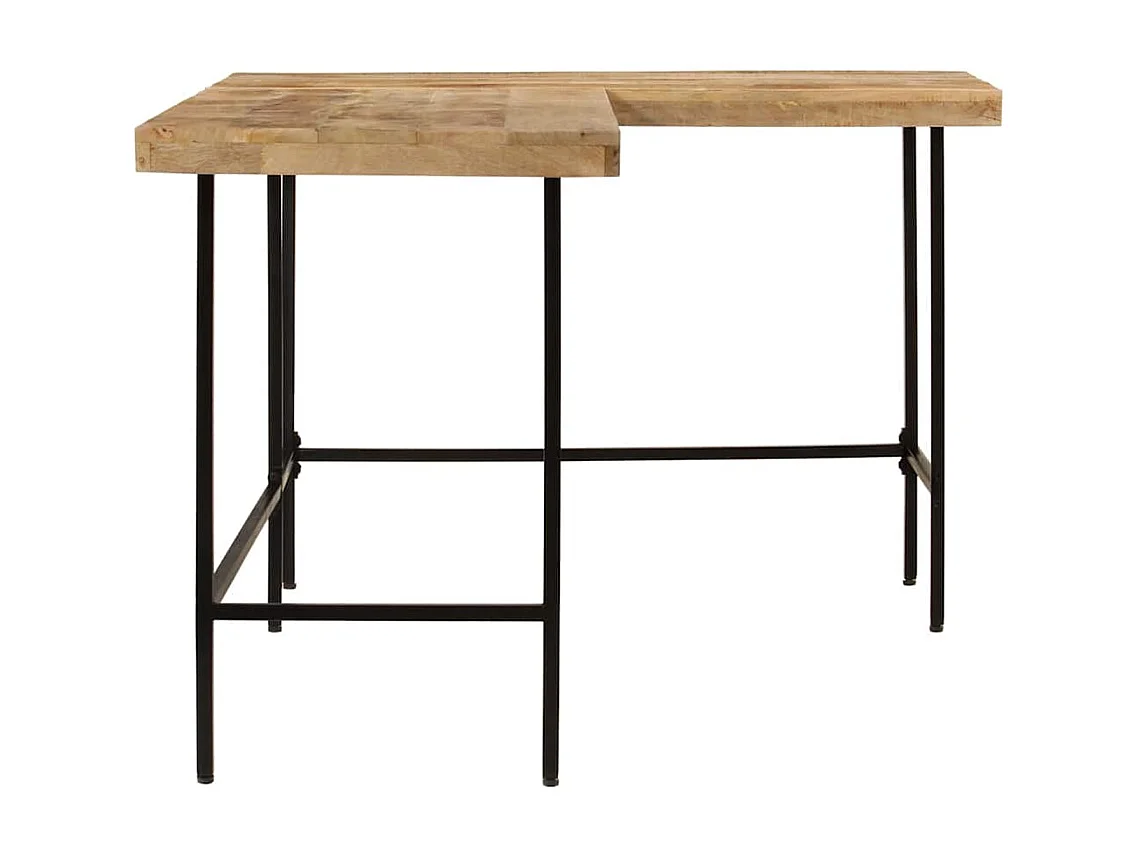 Bureau 165x110x77 cm massief mangohout en ijzer