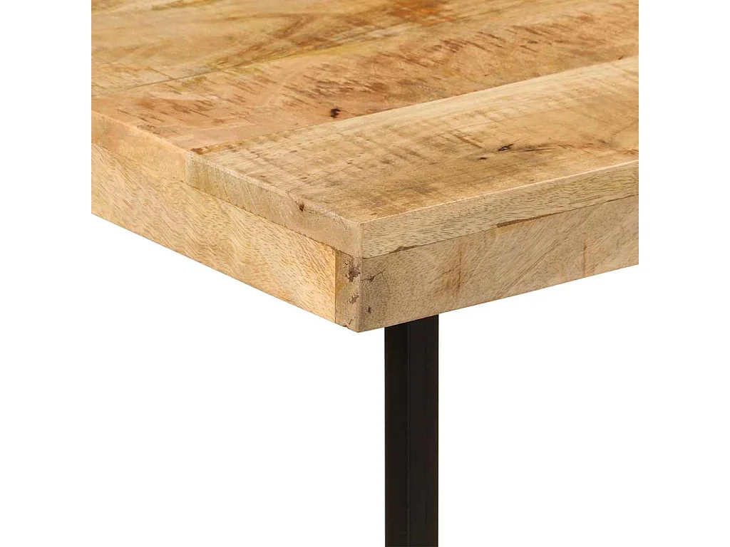 Bureau 165x110x77 cm massief mangohout en ijzer