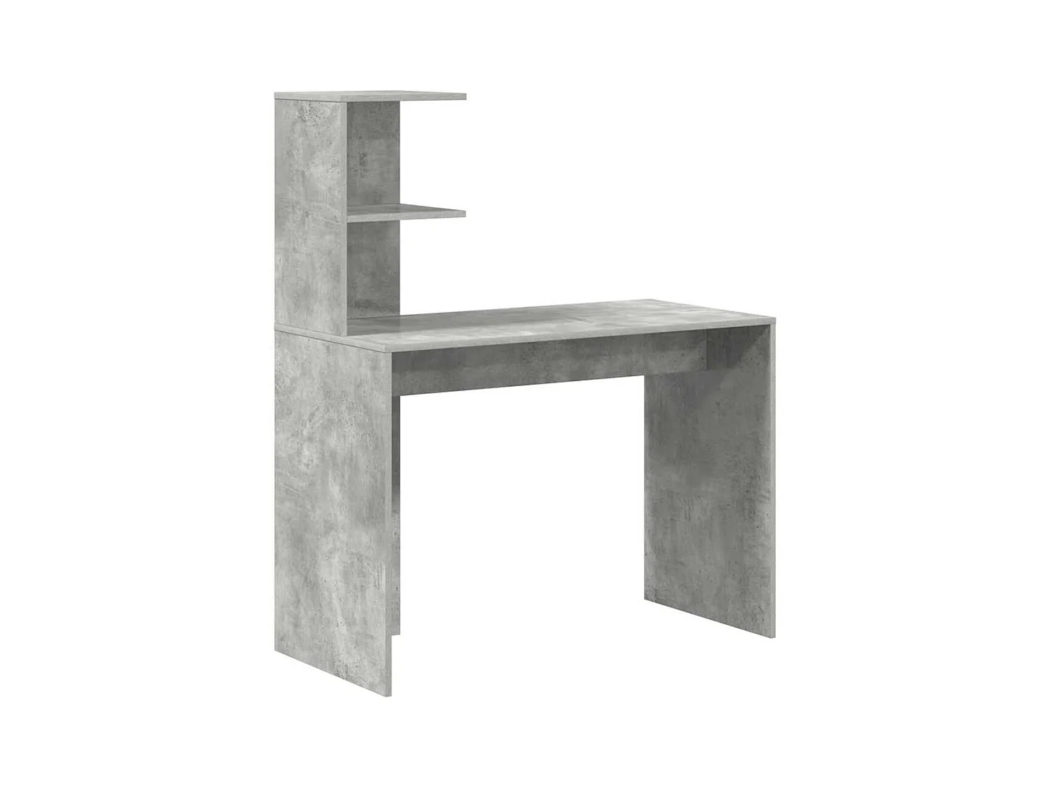 Bureau Gris béton 102 x 50 x 124 cm Bois d'ingénierie