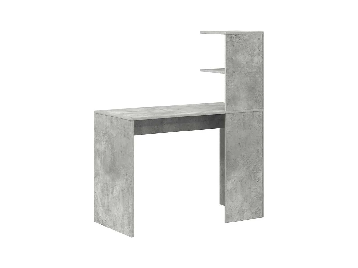 Bureau Gris béton 102 x 50 x 124 cm Bois d'ingénierie