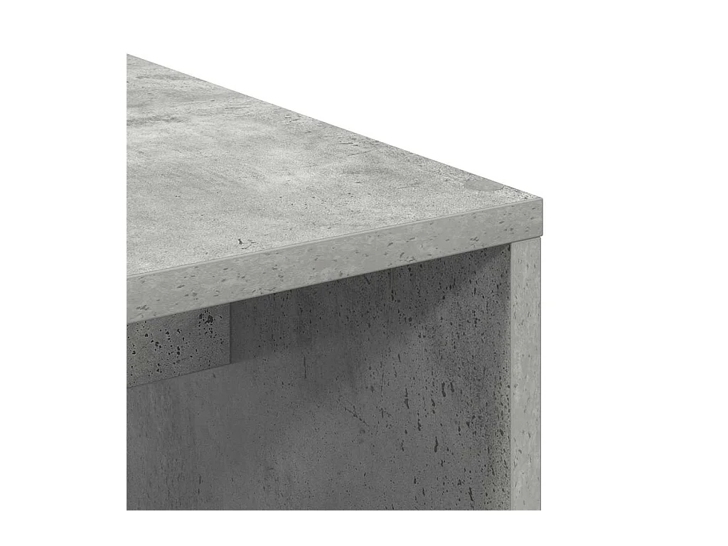 Bureau Gris béton 102 x 50 x 124 cm Bois d'ingénierie