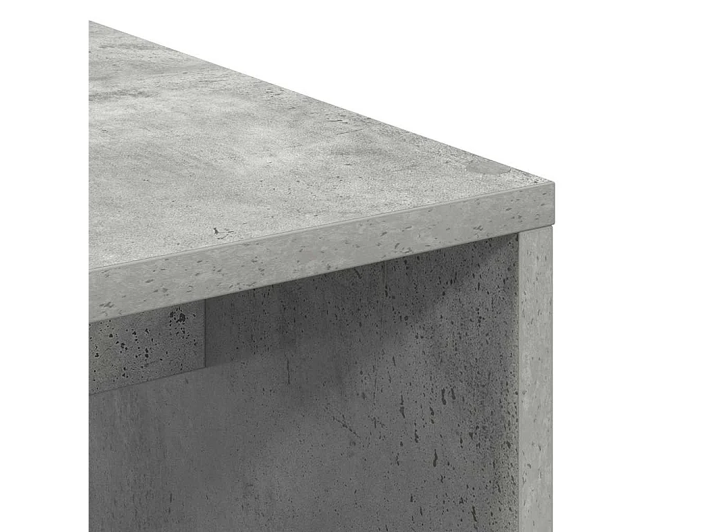 Bureau Gris béton 102 x 50 x 124 cm Bois d'ingénierie