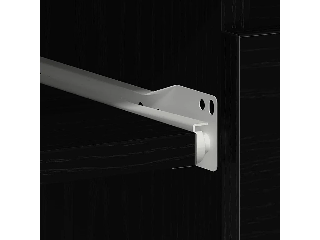 Bureau chêne noir 90x45x76 cm bois d'ingénierie