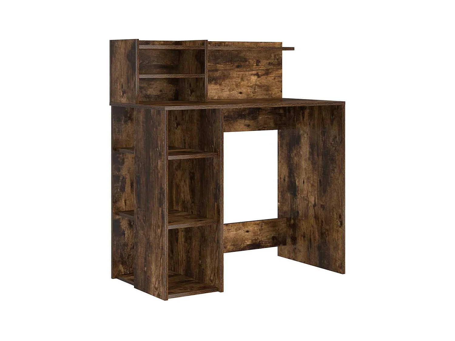 Bureau avec rangement Chêne fumé 90 x 48 x 101,5 cm