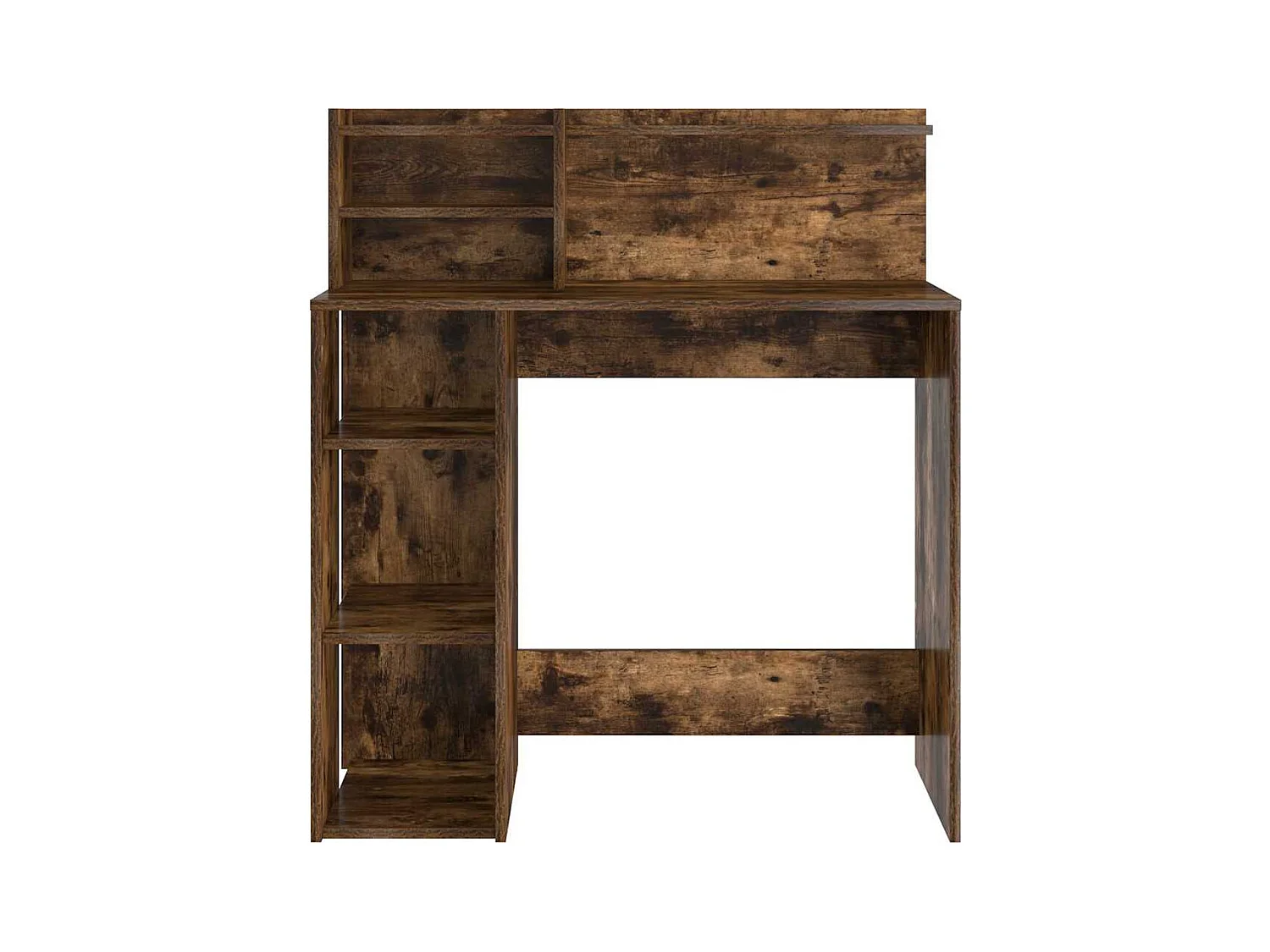 Bureau avec rangement Chêne fumé 90 x 48 x 101,5 cm