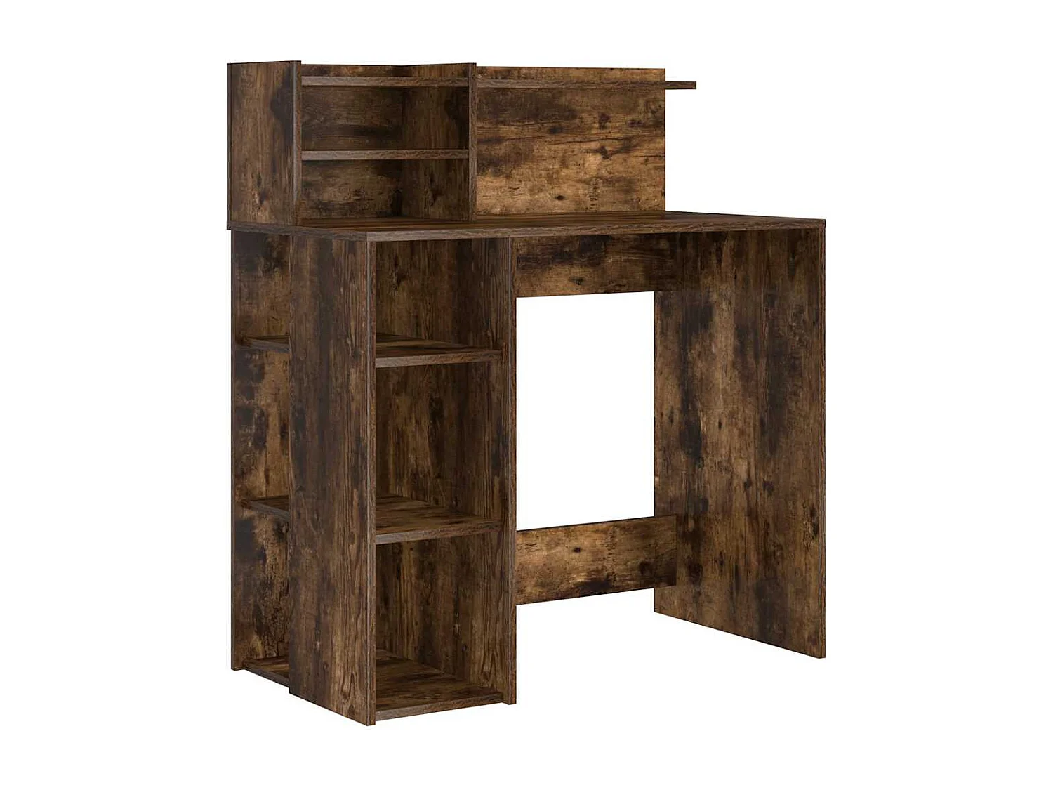 Bureau avec rangement Chêne fumé 90 x 48 x 101,5 cm