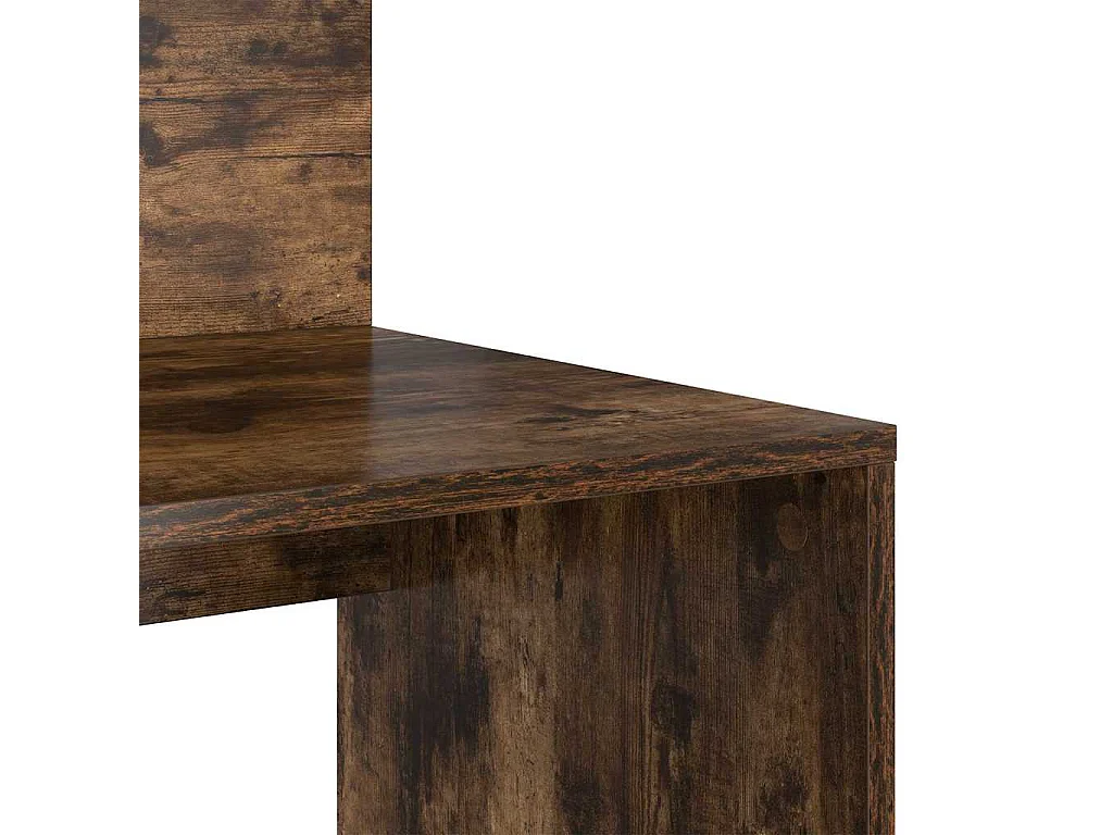 Bureau avec rangement Chêne fumé 90 x 48 x 101,5 cm