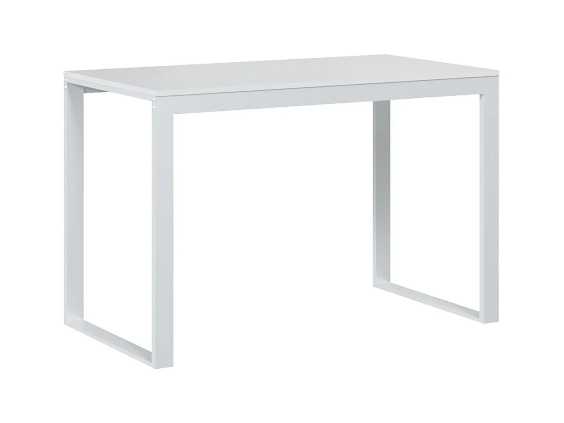 Bureau d'ordinateur Blanc 110x60x73 cm Aggloméré