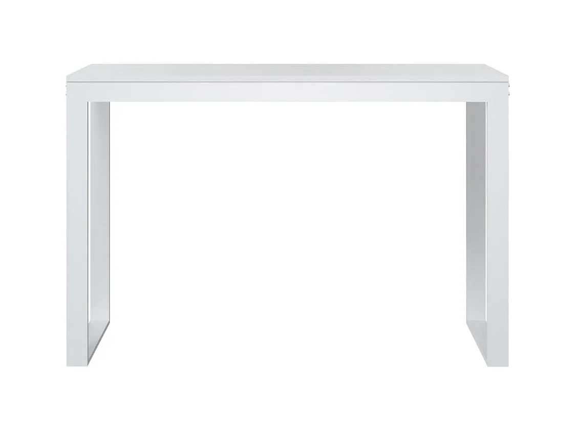 Bureau d'ordinateur Blanc 110x60x73 cm Aggloméré