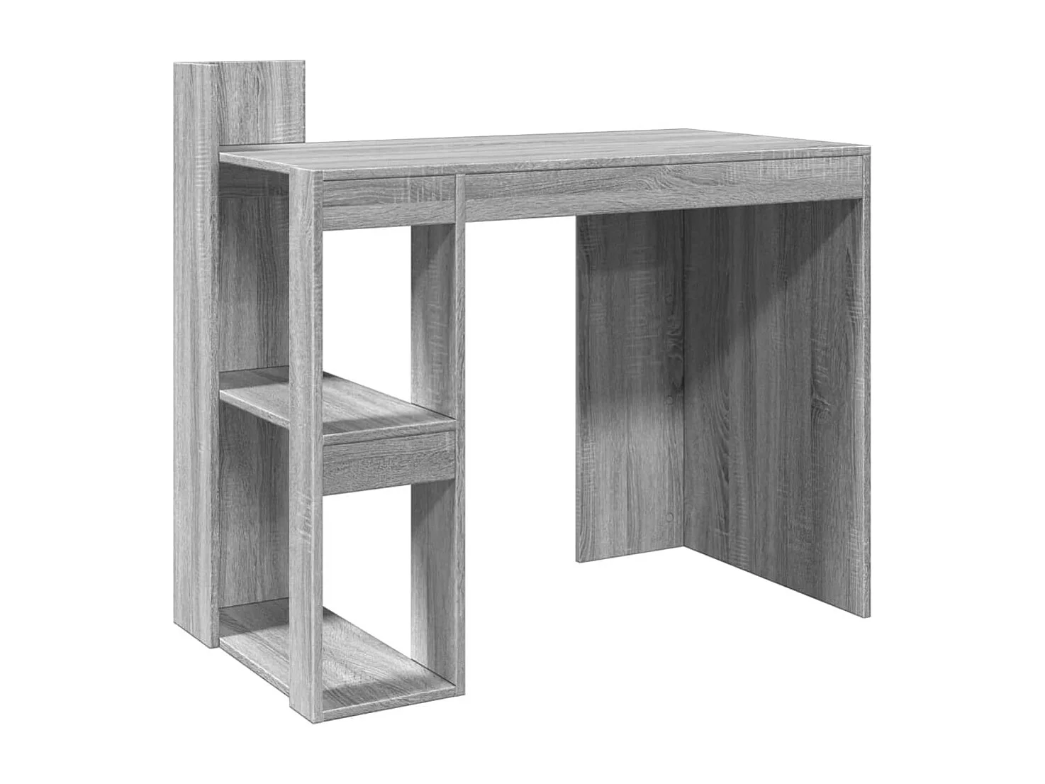 Bureau sonoma gris 103,5x56,5x94 cm bois d'ingénierie