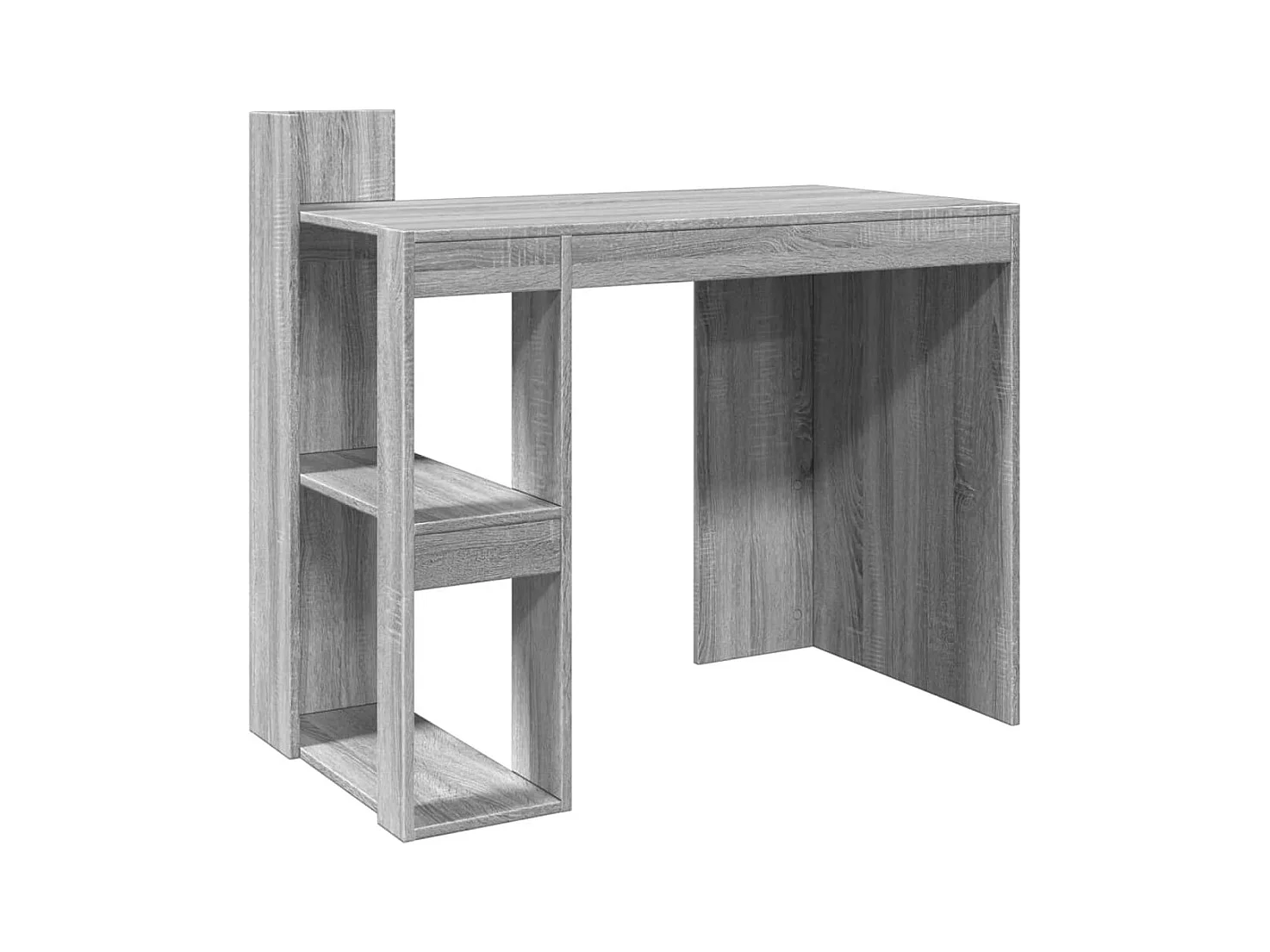 Bureau sonoma gris 103,5x56,5x94 cm bois d'ingénierie