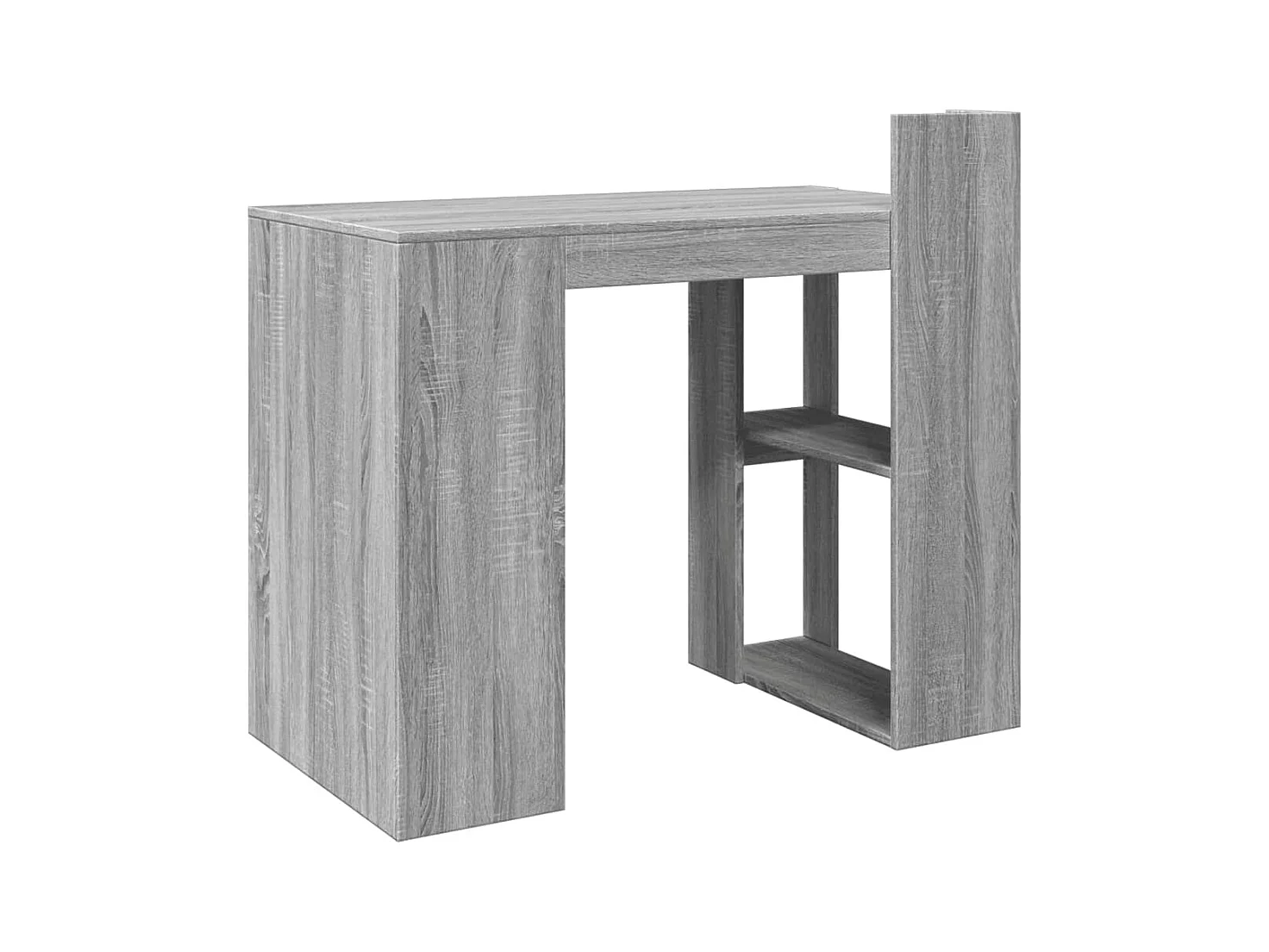 Bureau sonoma gris 103,5x56,5x94 cm bois d'ingénierie