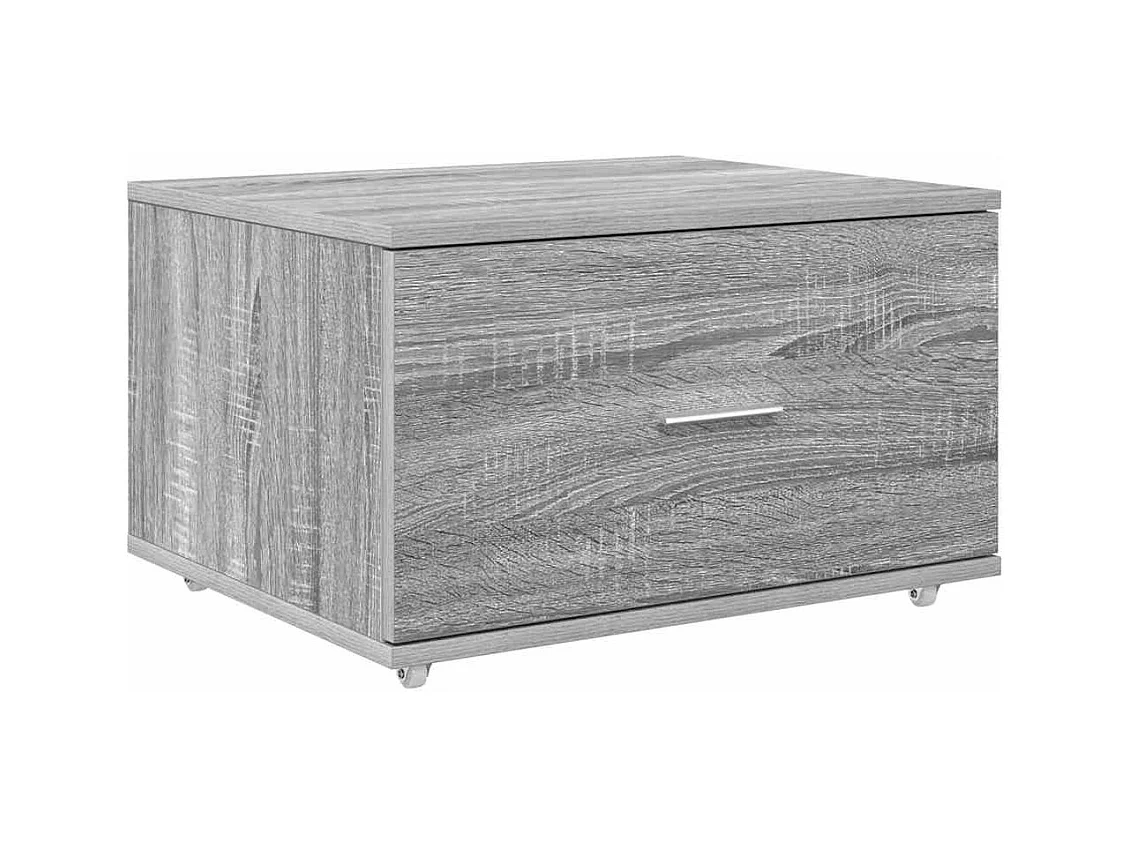 Bureau Sonoma gris 131,5 x 50 x 106,5 cm Bois d'ingénierie
