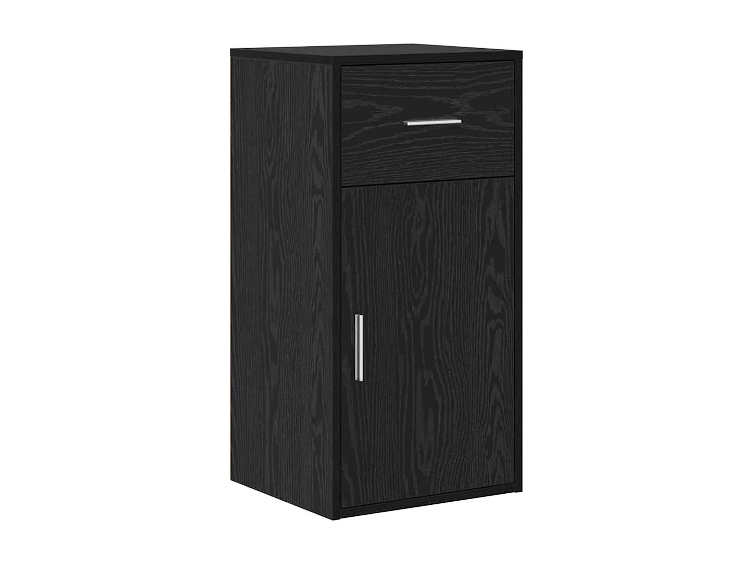 Bureau d'angle Chêne noir 102 x 50 x 75 cm Bois d'ingénierie