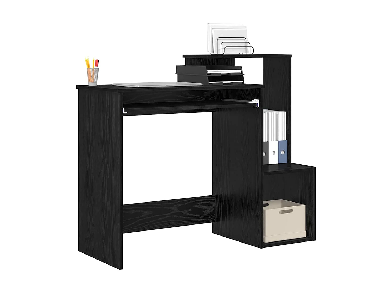 Bureau Chêne noir 106 x 40 x 88.5 cm Bois d'ingénierie