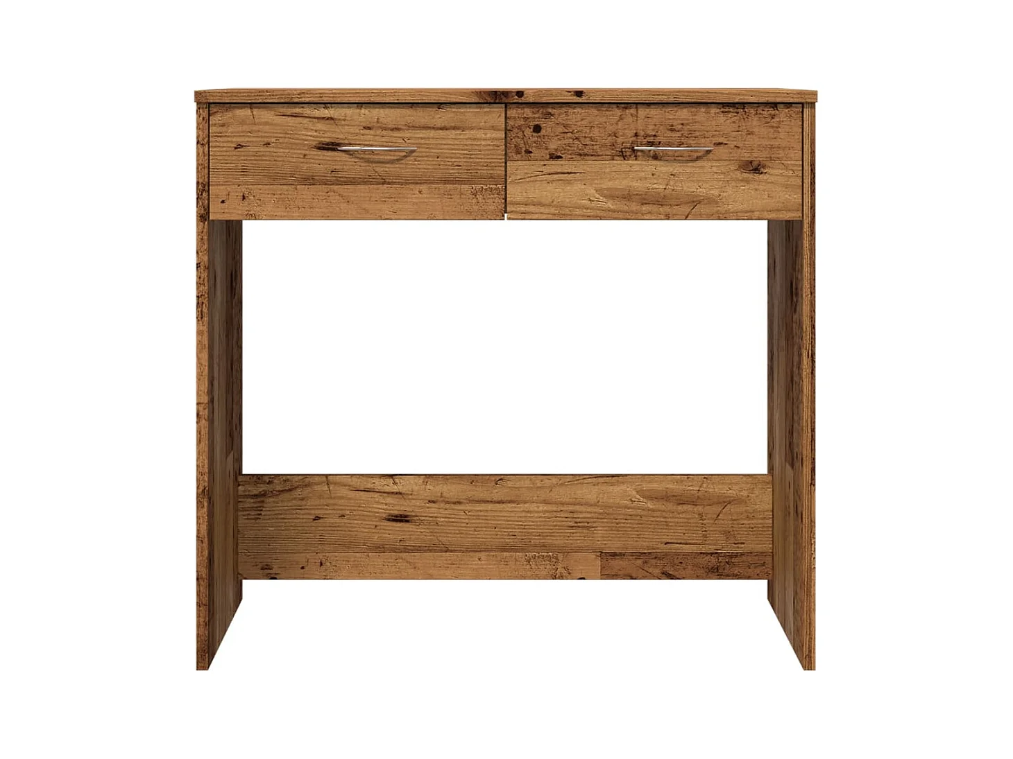 Bureau style vieux bois 80x40x75 cm bois d'ingénierie