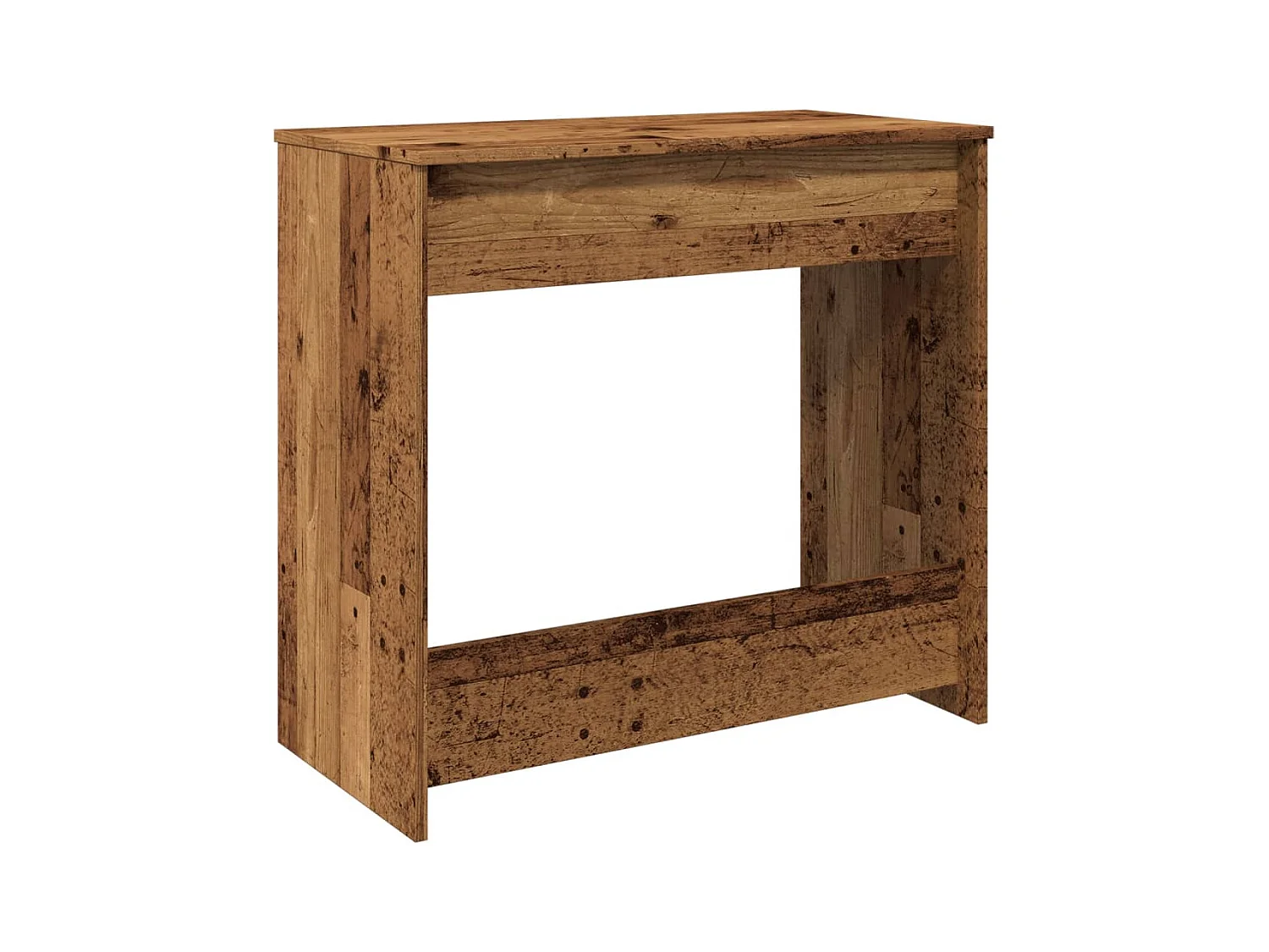 Bureau style vieux bois 80x40x75 cm bois d'ingénierie